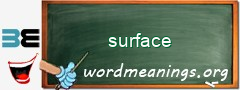 WordMeaning blackboard for surface